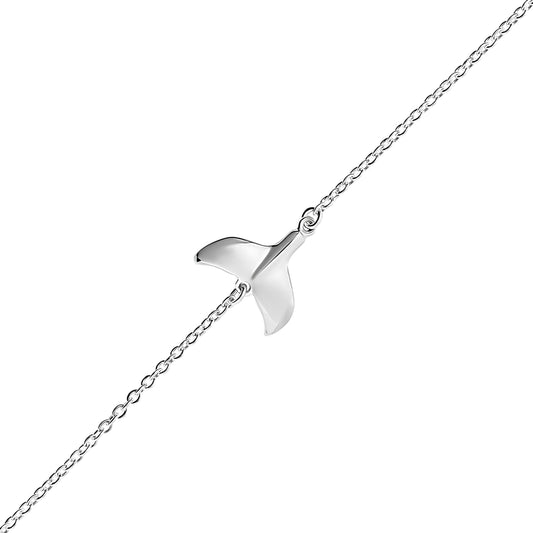 Silver Tail Fin Charm Bracelet