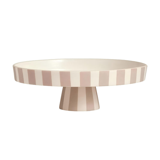 Soporte para pasteles con rayas pastel