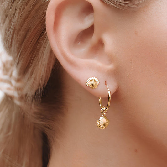 Ocean Treasure Gold Studs