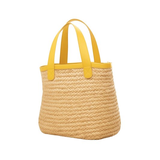 Sunshine Straw Tote Bag