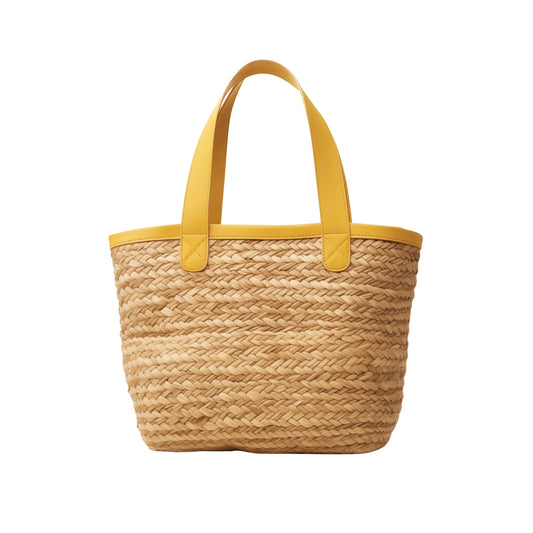 Sunshine Straw Tote Bag